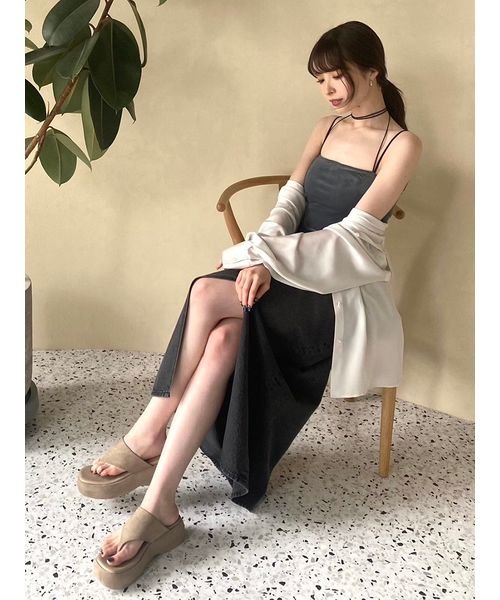 ストラップベアスイムワンピース 予めご了承ください