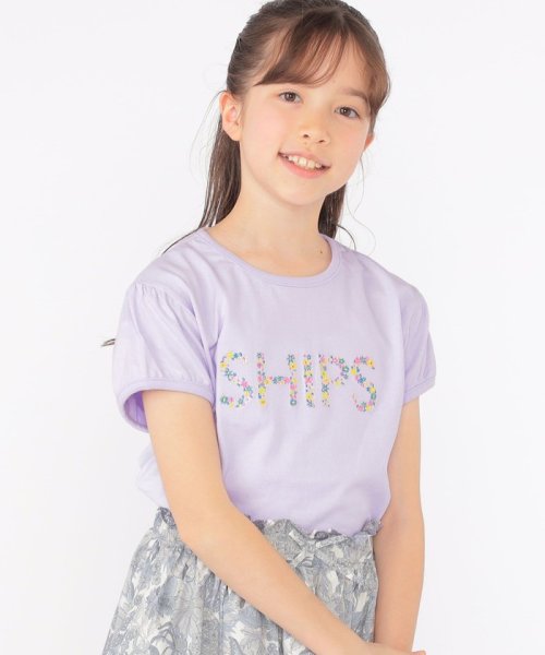 SHIPS KIDS(シップスキッズ)/SHIPS KIDS:140～150cm / ガーリー 刺繍 ロゴ TEE/img09