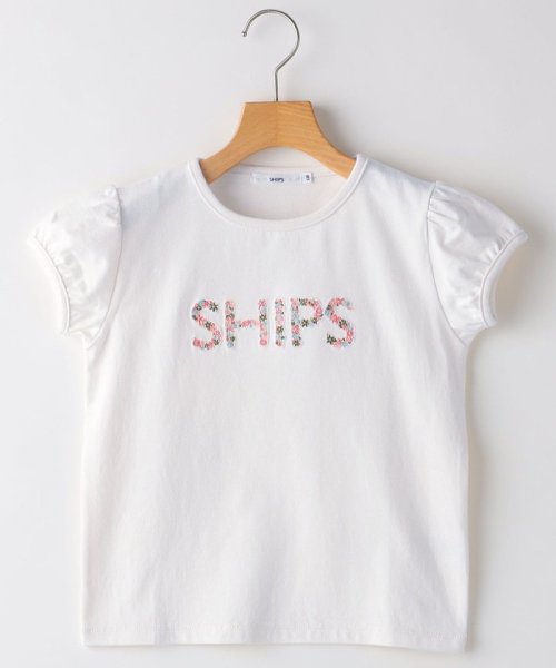 SHIPS KIDS(シップスキッズ)/SHIPS KIDS:140～150cm / ガーリー 刺繍 ロゴ TEE/img14
