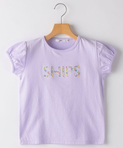 SHIPS KIDS(シップスキッズ)/SHIPS KIDS:140～150cm / ガーリー 刺繍 ロゴ TEE/img15