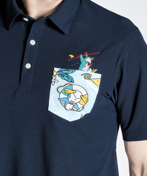 Munsingwear(マンシングウェア)/SUNSCREENトロピカルペンギン刺繍デザイン半袖シャツ/img02
