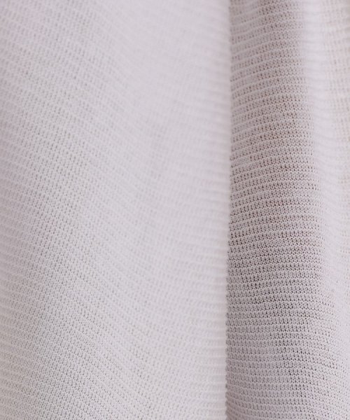 【清涼感／春夏素材】ガーター編み着流しカーディガン 