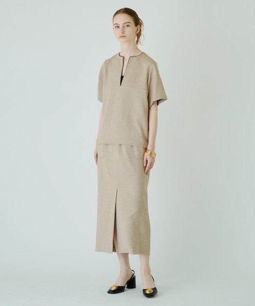 Leilian PLUS HOUSE(レリアンプラスハウス)/半袖ブラウス【THE NEW】【Leilian WHITE LABEL】/img01