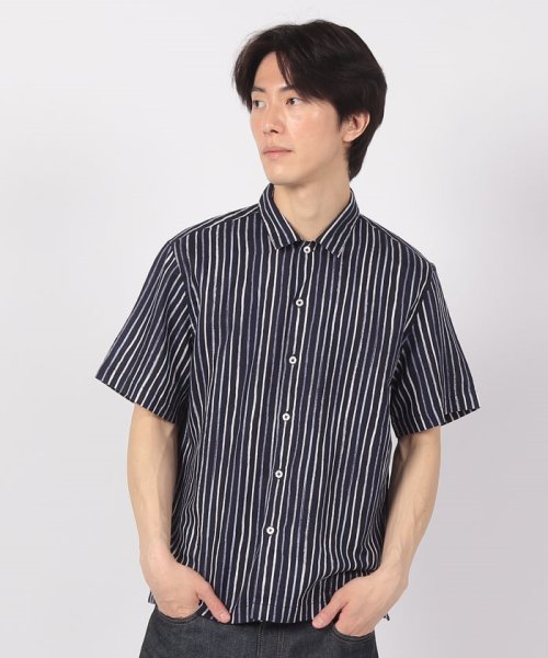 BENETTON (mens)(ベネトン（メンズ）)/リネンストライププリント半袖シャツ/img04