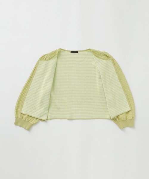 TO BE CHIC(L SIZE)(トゥービーシック Lサイズ)/【L】レーヨンナイロンジャカード ニットボレロ/img09