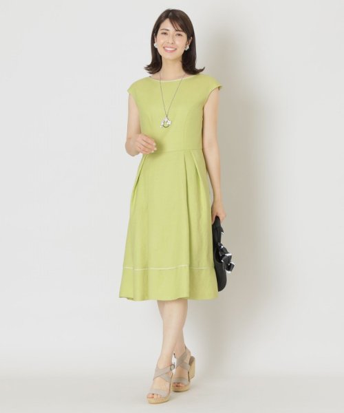 TO BE CHIC(L SIZE)(トゥービーシック Lサイズ)/【L】アイアスストレッチ ボートネックワンピース/img04