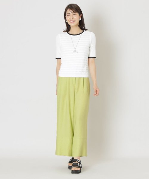 TO BE CHIC(L SIZE)(トゥービーシック Lサイズ)/【L】コットンナイロン プルオーバーニット/img01