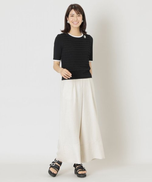 TO BE CHIC(L SIZE)(トゥービーシック Lサイズ)/【L】コットンナイロン プルオーバーニット/img03