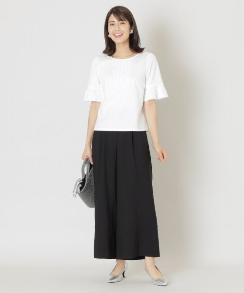 TO BE CHIC(L SIZE)(トゥービーシック Lサイズ)/【L】アイアスストレッチ ワイドパンツ/img02