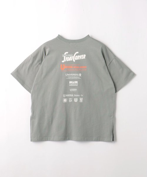 green label relaxing （Kids）(グリーンレーベルリラクシング（キッズ）)/【別注】＜UNIVERSAL OVERALL＞TJ EX ロゴプリント Tシャツ 140cm－160cm/img01