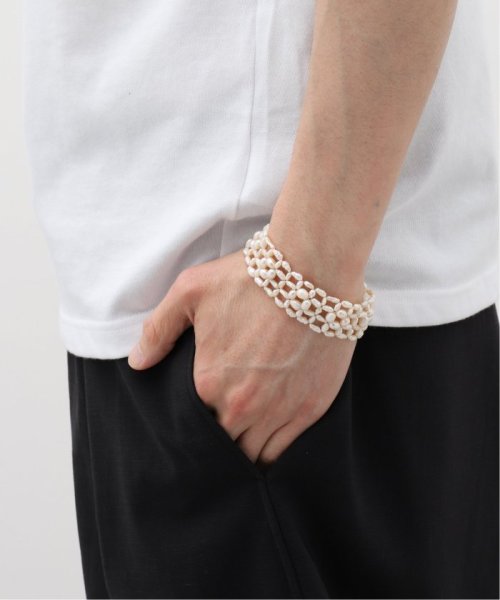 EDIFICE(エディフィス)/BLEUE BURNHAM (ブルー バーナム) WOVEN ANTIQUE PEARL BRACEL WPBRACE1/img07