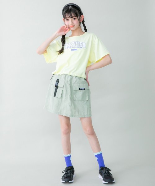 JENNI belle(ジェニィベル)/【WEB限定】防蚊すそドロストショート丈Tシャツ/img01