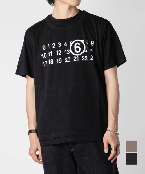 MM6 Maison Margiela(MM６　メゾンマルジェラ)/エムエム6 MM6 SH0GC0001 STJ391 Tシャツ T－SHIRT メンズ メゾンマルジェラ 半袖 カットソー クルーネック 春夏 コットン 綿 レ/img01