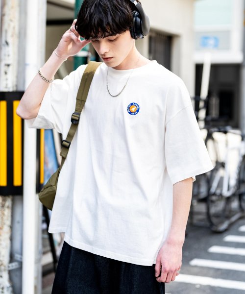 Rocky Monroe(ロッキーモンロー)/KANGOL カンゴール Tシャツ 半袖 メンズ レディース カットソー オーバーサイズ ビッグシルエット リラックス ゆったり クルーネック サークルロゴ 刺/img01