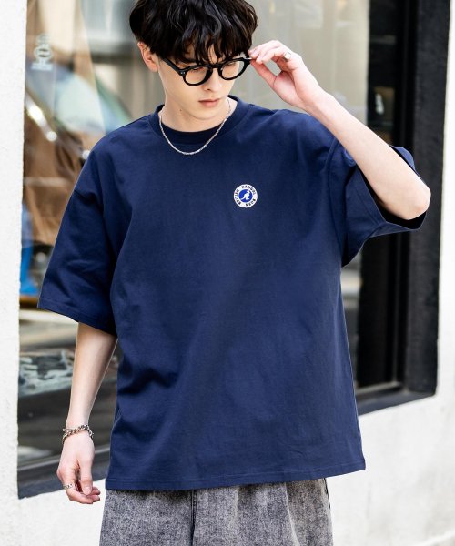 Rocky Monroe(ロッキーモンロー)/KANGOL カンゴール Tシャツ 半袖 メンズ レディース カットソー オーバーサイズ ビッグシルエット リラックス ゆったり クルーネック サークルロゴ 刺/img09