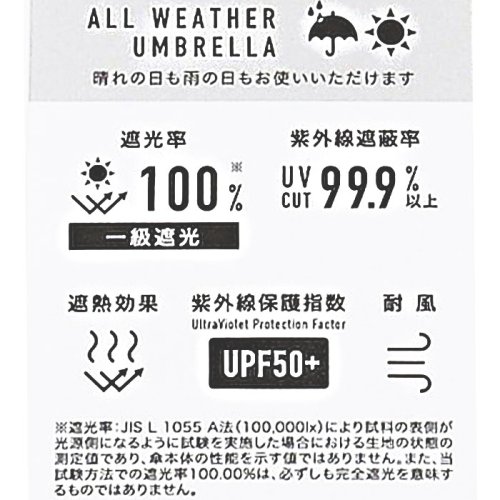 BACKYARD FAMILY(バックヤードファミリー)/mabu マブ ダンガリー ジャンプ傘 遮光率100％ 晴雨兼用/img16