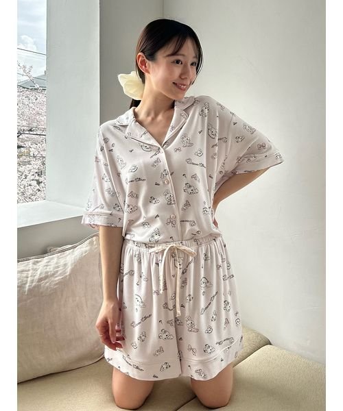 SNIDEL HOME(SNIDEL HOME)/【SNIDEL HOME × 新木優子】カットプリントシャツ×ショートパンツセット/img16