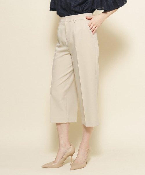 【洗える／シワになりにくい】履き心地◎センタープレス入りのセミワイドパンツ 