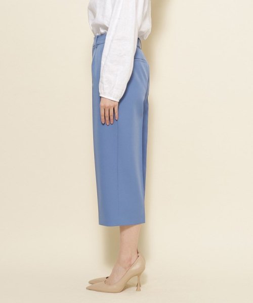 【洗える／シワになりにくい】履き心地◎センタープレス入りのセミワイドパンツ 