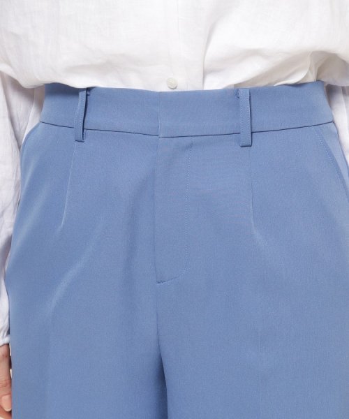 【洗える／シワになりにくい】履き心地◎センタープレス入りのセミワイドパンツ 