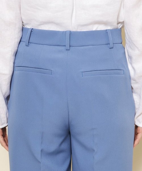 【洗える／シワになりにくい】履き心地◎センタープレス入りのセミワイドパンツ 