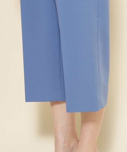 【洗える／シワになりにくい】履き心地◎センタープレス入りのセミワイドパンツ 