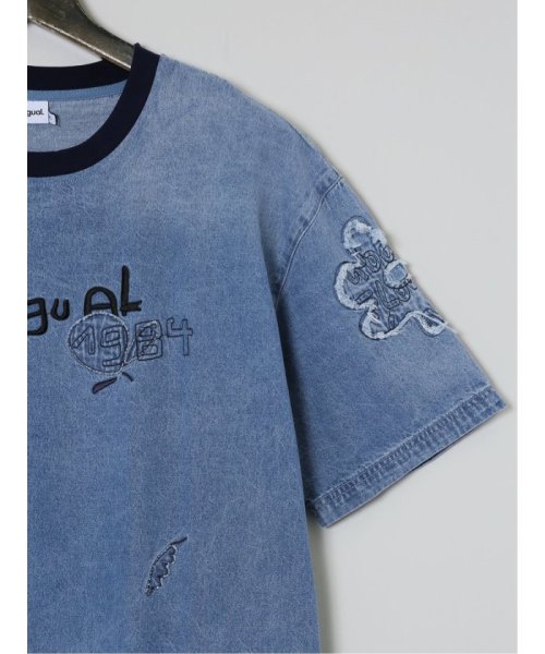 GRAND-BACK(グランバック)/【大きいサイズ】デシグアル/Desigual デニム 半袖Tシャツ メンズ Tシャツ カットソー カジュアル インナー トップス ギフト プレゼント/img03