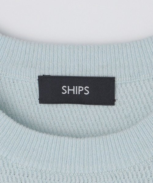 SHIPS MEN(シップス　メン)/SHIPS:〈手洗い可能〉リネン バスケット ニット Tシャツ/img24