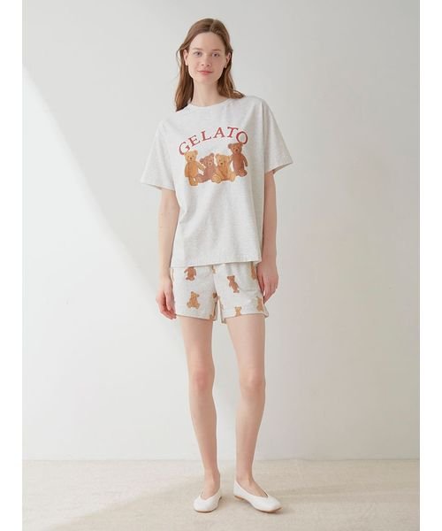 gelato pique(gelato pique)/【ラッピング済み】ベアワンポイントTシャツ＆ショートパンツSET/img11