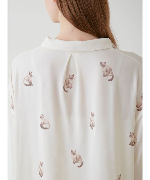 【ラッピング済み】CAT柄シャツ＆ショートパンツSET 予めご了承ください 5cm ラッピング済み 裾幅