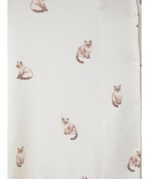 【ラッピング済み】CAT柄シャツ＆ショートパンツSET 予めご了承ください 5cm ラッピング済み 裾幅