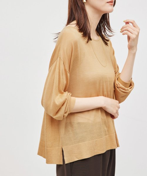 ROPE'(ロペ)/【WEB限定】Washable Silk シアーワイドプルオーバー/img01