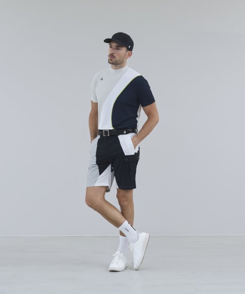 le coq sportif GOLF (ルコックスポルティフ（ゴルフ）)/トリコロールブロッキングモックネックシャツ【RIJOUME/リジューム】/img11