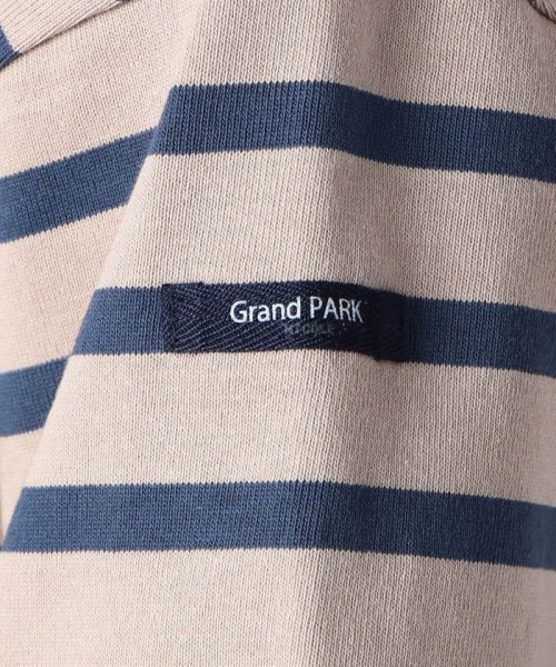 Grand PARK(グランドパーク)/デラヴェ天竺 ボーダー半袖Ｔシャツ/img08