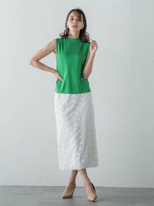 LUCINDAノースリーブニット≪手洗い可能≫ OCQ1498193467(11440円)