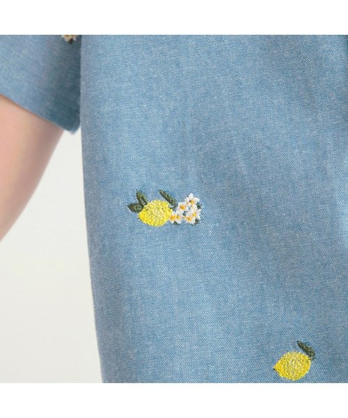 BRANSHES(ブランシェス)/【おそろい】フルーツ柄刺繍半袖シャツ/img14