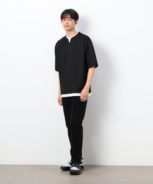 COMME CA ISM MENS(コムサイズム（メンズ）)/フェイクレイヤード キーネックＴシャツ/img03