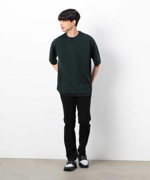 COMME CA ISM MENS(コムサイズム（メンズ）)/フェイクレイヤード キーネックＴシャツ/img05