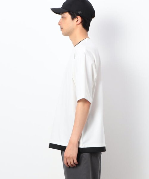 COMME CA ISM MENS(コムサイズム（メンズ）)/フェイクレイヤード キーネックＴシャツ/img09