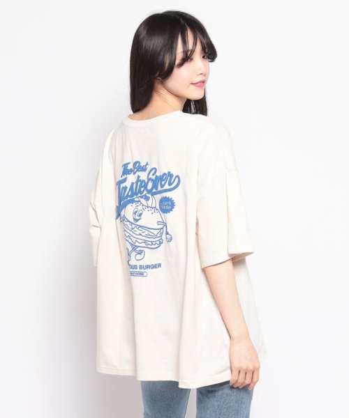 NICE CLAUP OUTLET(ナイスクラップ　アウトレット)/ハンバーガーBOY発泡プリントBIGTシャツ/img34