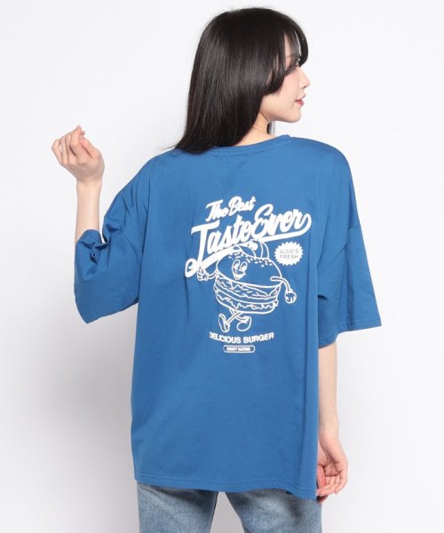 NICE CLAUP OUTLET(ナイスクラップ　アウトレット)/ハンバーガーBOY発泡プリントBIGTシャツ/img35