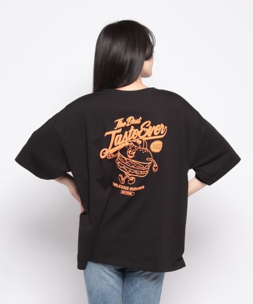 NICE CLAUP OUTLET(ナイスクラップ　アウトレット)/ハンバーガーBOY発泡プリントBIGTシャツ/img37