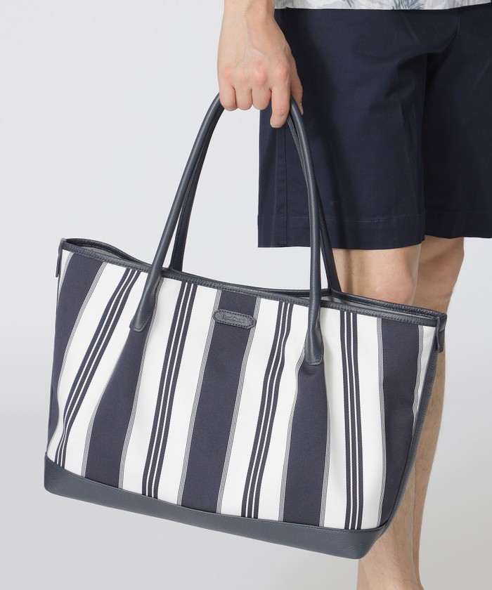 ストライプ柄トートバッグ(506064127)｜HANKYU MEN'S / 阪急メンズ