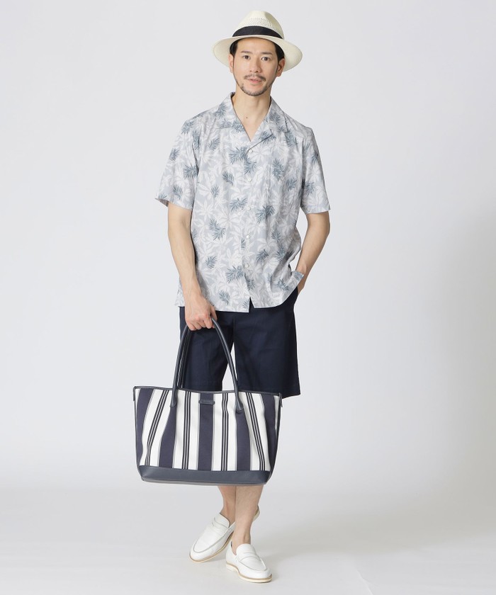 ストライプ柄トートバッグ(506064127)｜HANKYU MEN'S / 阪急メンズ