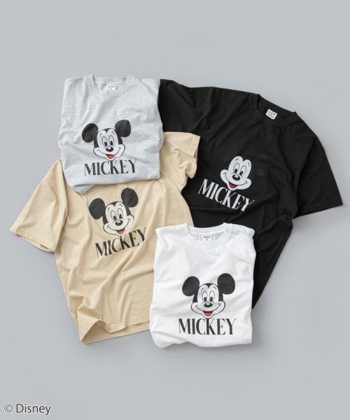 coen(coen)/ROCK STANLE（ロックスタンレー）別注 MICKEY / フェイスプリントTシャツ/img01