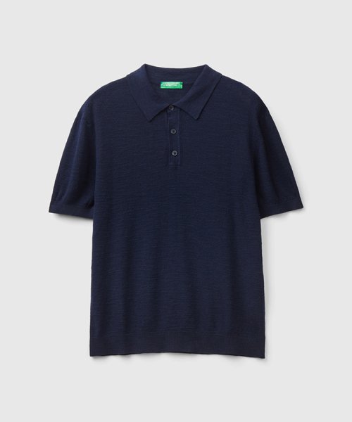 BENETTON (mens)(ベネトン（メンズ）)/コットンリネン混ポロシャツ/img02