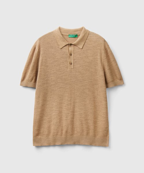 BENETTON (mens)(ベネトン（メンズ）)/コットンリネン混ポロシャツ/img11