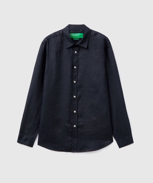 BENETTON (mens)(ベネトン（メンズ）)/リネン100%先染め長袖シャツ/img03