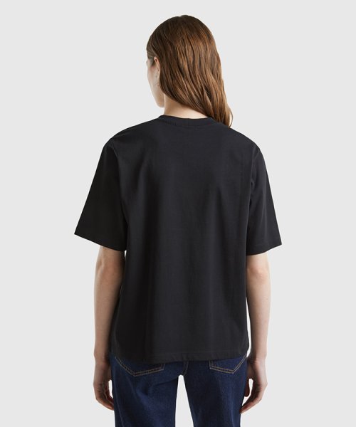 BENETTON (women)(ベネトン（レディース）)/クルーネックフロントロゴプリント半袖Tシャツ・カットソー/img09