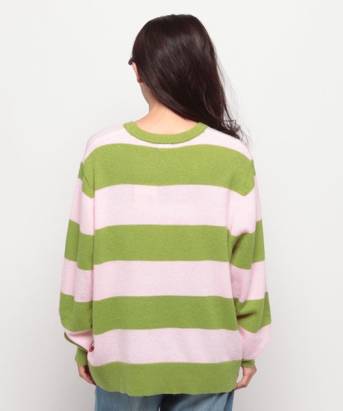 LEVI’S OUTLET(リーバイスアウトレット)/GRUNGE SWEATER WOOLY STRIPE MOSS ; PEACH MELBA STR/img02
